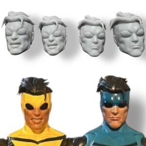 Invincible 3D Printed Head Sculpt | Custom Superhero Figure Accessory | Fan Art